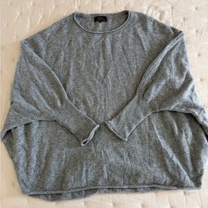 Quince Soft Gray Cashmere batwing sweater(L/XL)